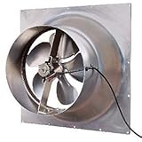 Solar Powered Attic Fan - 24 Watt Gable Exhaust Vent - Natural Light