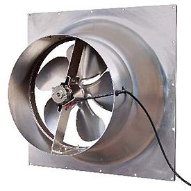 Solar Powered Attic Fan - 32 Watt Gable Exhaust Vent - Natural Light