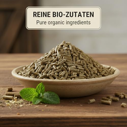 Agrarzone Bio Luzernepellets 20 kg - 100% Bio-Qualität - Premium Luzernecobs als Raufutterersatz - Eiweißreiche Luzerne Cobs für Pferdefutter, Ziegen, Hühner & Kleintiere