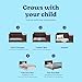 Graco Hadley 5-in-1 Convertible Crib & Changer (Espresso) – GREENGUARD Gold Certified, Fits Standard Crib Mattress, Converts to Toddler Bed and Full Bed, 4 Adjustable Mattress Heights