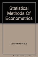 Statistical Methods of Econometrics B001JTHJB4 Book Cover