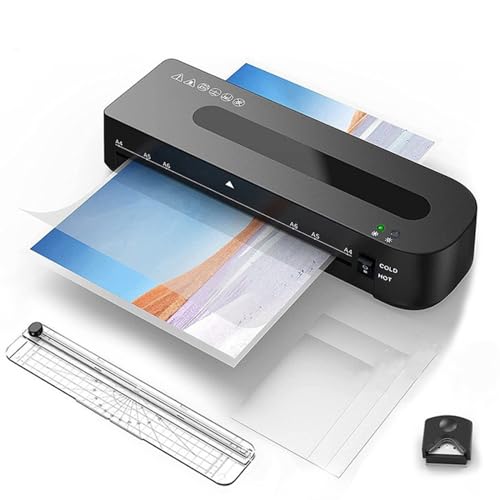 WUHUQN Photo Laminating Machine, Office Document Laminating Machine, Home Photo Thermoforming Machine, A4 Laminating Machine,B