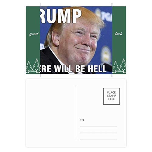 Carte postale Trump set de 20 pièces au format 5,7 x 3,8 pouces