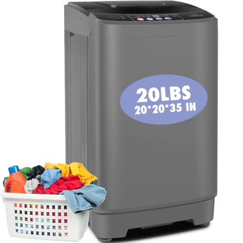 Nictemaw 20Lbs Dark Grey Portable Washer