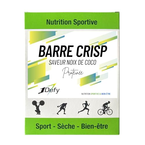 Barre protéinée 1Defy noix de coco la collation saine pour le bureau