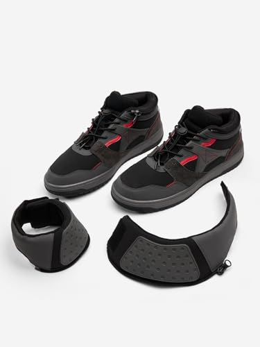Image of The Souled Store Mercury Men and Boys Elasticated Toggle Closure Detachable Ankle High Top Sneakers