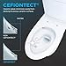 TOTO® Drake® Transitional WASHLET®+ Two-Piece Elongated 1.28 GPF Universal Height TORNADO FLUSH® Toilet and S7A Contemporary Bidet Seat with Auto Flush, Cotton White - MW7864736CEFGA#01