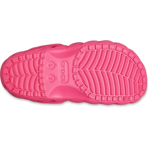 Image of Crocs Unisex Adult Classic Lined Overpuff & Geometric Fuzzy Clogs