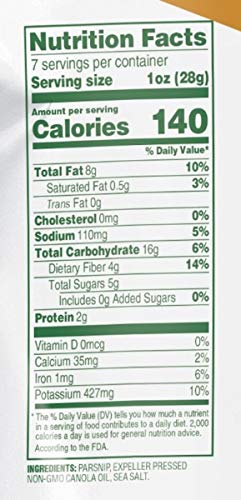 Root Smarts Parsnip Root Vegetable Chips Non Gmo Chips Gluten Free Chips by Root Valley Farms (7oz, 12 Pack) - Thumbnail 3