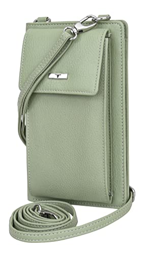 Image of URBAN FOREST Ruby Mint Green Leather Wallet for Women