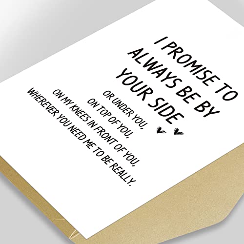 Dirty Naughty Anniversary Card For Him, Inappropriate Funny Valentines Day Birthday Card For Husband Boyfriend, Always Be By Your Side #TOP3