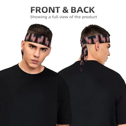 Men Women Cool Sports Sweat Bands Hair Accessories for Sports Fitness Spa, Elastic Multipurpose Hair Band Headwear3