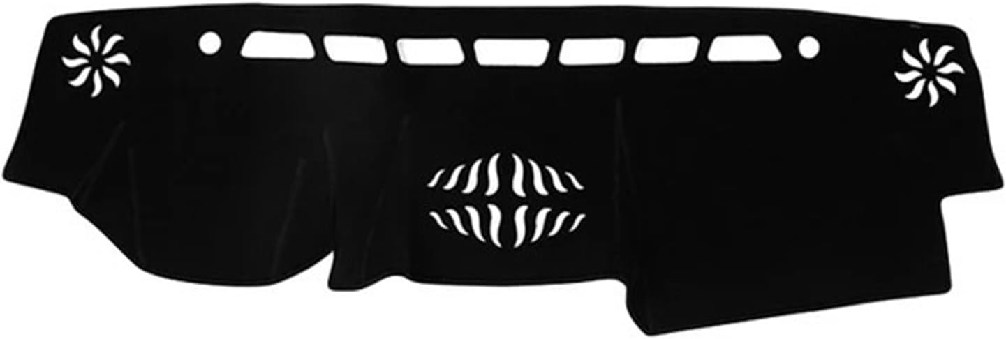 Car Dashboard Cover Sun Shade Avoid Light Mat Pad Carpets Compatible for Toyota Land Cruiser Prado J150 LC150 FJ150 2010-2020 2021 2022(A LHD Black Side)