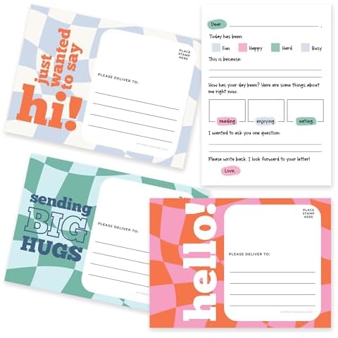 Nuts & Bolts Paper - Kid's Fill-In Postcards | 300 gsm Premium Postcards for Kids | Fill-In Thinking of You Post Cards With Writing Prompts (Pack of 40) Cover