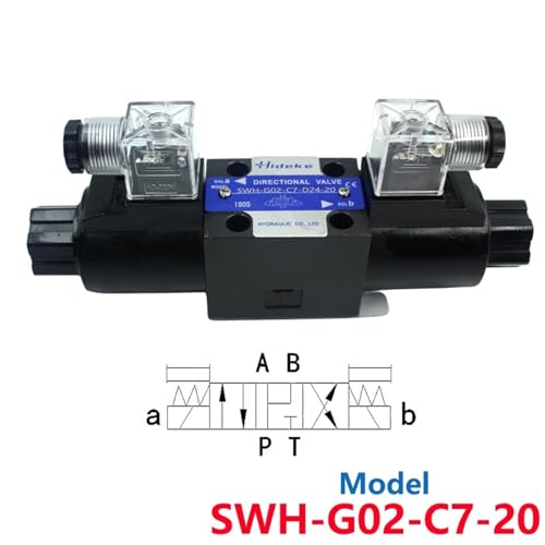 Vanne hydraulique SWH-G02-C7 étanche et précise en commutation DC12V