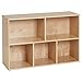 ECR4Kids Streamline 5-Compartment Storage Cabinet, 24in, Classroom Furniture, Natural