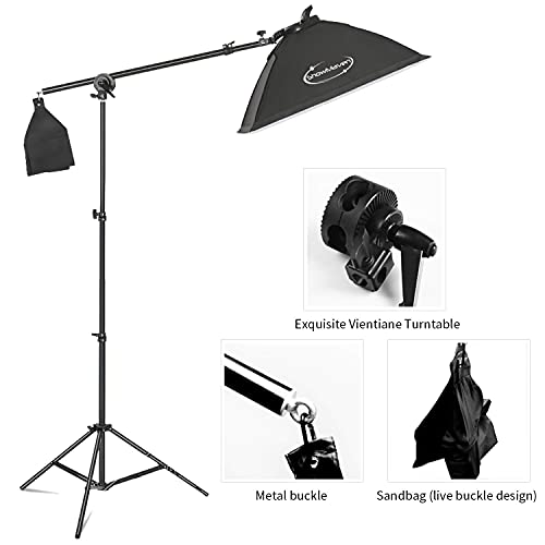 Showmaven 45W Dimmable Led Light With Double Color Temperature Continuous Lighting Studio Kit,3 Packs 20X28 Inches Studio Softbox, For Photo Studio Portrait, Video Shooting #TOP2