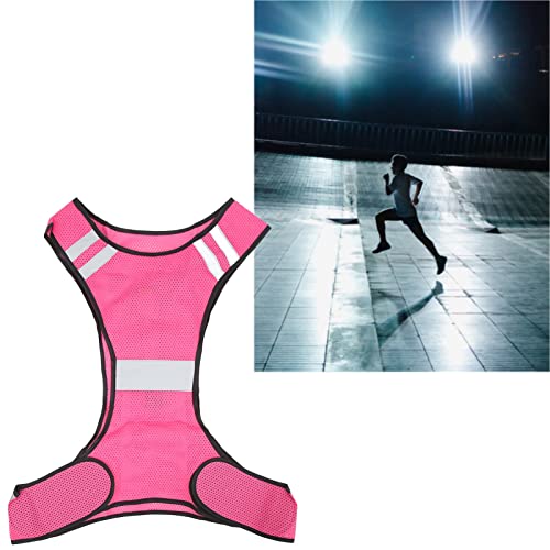 Colete de segurança, colete reflexivo de alta visibilidade ajustável leve alimentado por bateria res