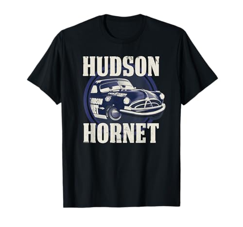 Disney Pixar Cars Hudson Hornet Vintage Race Car Badge T-Shirt
