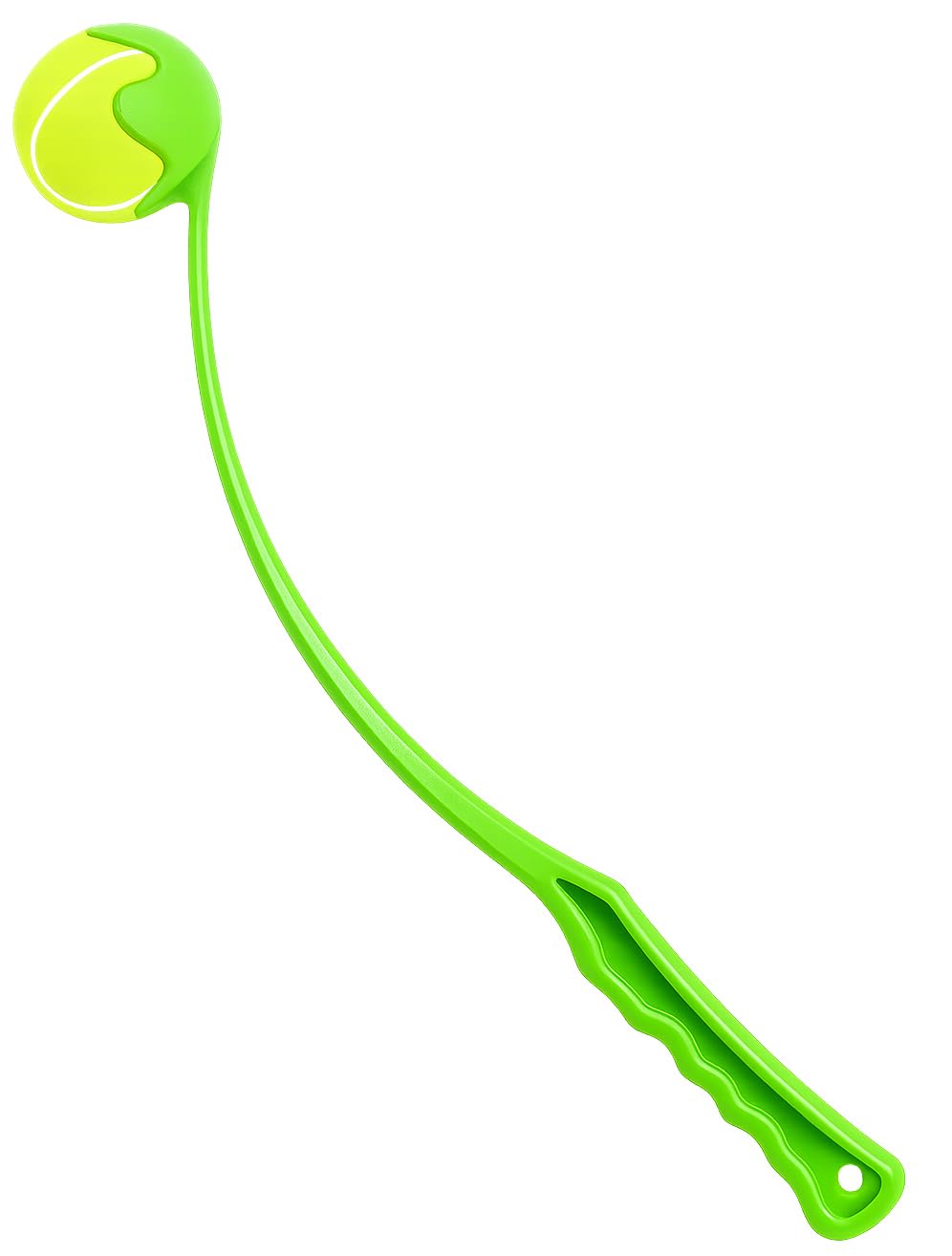 Best House Dog Ball Launcher Thrower Dog Toy, Tennis Ball Hands Free Pick Up and Throw Play and Great Fun for Dogs Puppy Exercise & Training (Green, Pack of 1)