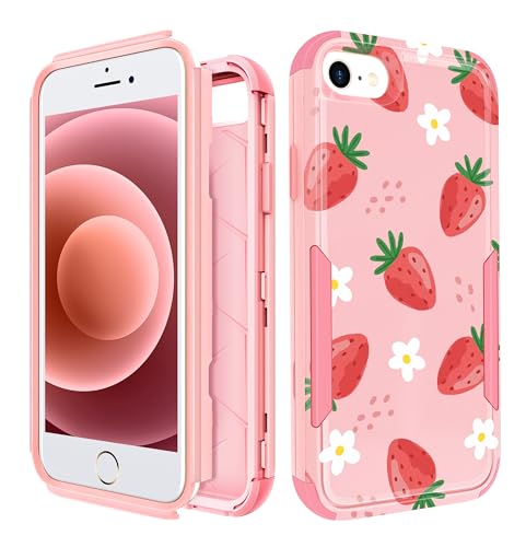 Plakill for iPhone SE 2020/2022/8/7 Case, Cute Strawberry Cover for Women by Plakill - Used condition - US$6.64
