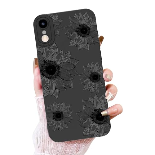 Coque iPhone XR fleur noire antichoc pour sublimer vos photos et sorties quotidiennes