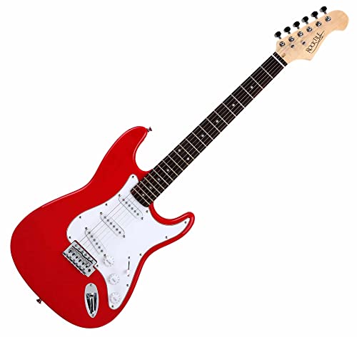 Rocktile ST-Pack Guitare electrique – Ensemble de Guitare électrique Rouge – Kit avec Ampli de 25 W, Housse, Sangle… - Les Beatles, Paul McCartney, John Lennon, RIngo Starr, George Harrison Rocktile ST-Pack Guitare electrique - Ensemble de Guitare électrique Rouge - Kit avec Ampli de 25 W, Housse, Sangle… – Image 3