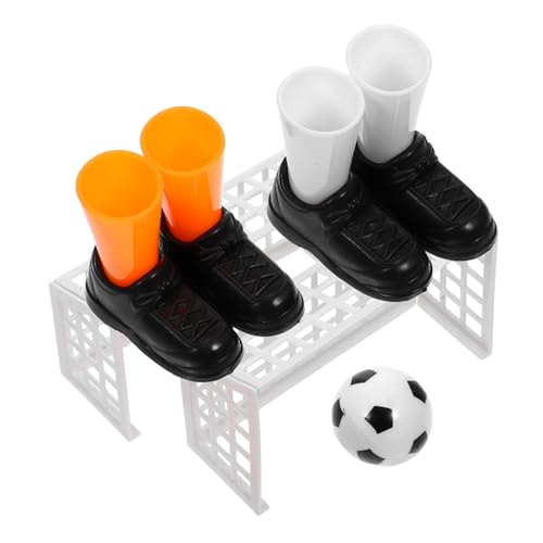 Toyvian 3Pcs Mini Desktop Football Game Set for Fun Interactive Sports Enhances Hand Eye Coordination Creativity for Boys and Indoor Play Learning