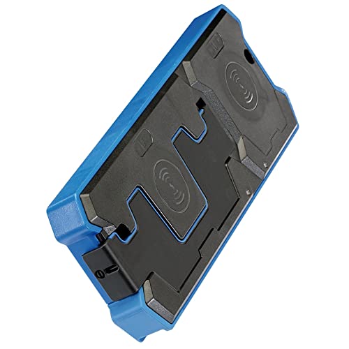Lampes rechargeables Draper double chargeur sans fil bleu noir x2