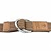Samtree Canvas D Ring Belts,Adjustable Solid Color Military Style Web Belt Buckle(46