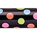 Fashion Folding Cane – Collapsible Lightweight Walking Stick for Men and Women – Adjustable Mobility Aid with Soft Comfort Grip – Black Polka Dot Design