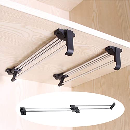 Tringle à vêtements coulissante extensible pour penderie et dressing charge 25 kg