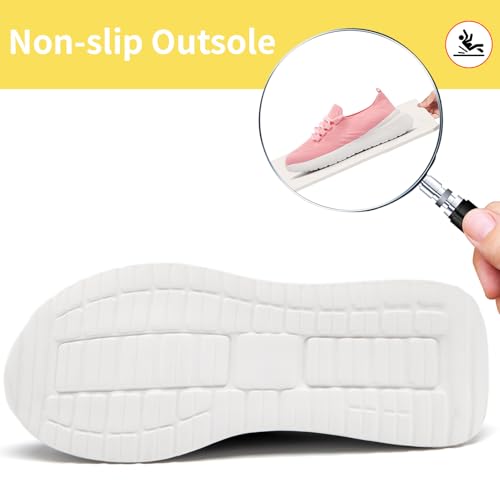 Womens Walking Shoes Running Tennis Slip On Travel Sneakers Casual Non Slip Fashion Gym Sports Lightweight Breathable Comfort Shoes4