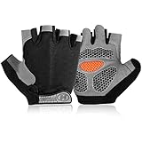 【Ajustable y conveniente】 Cada par de guantes pesa aproximadamente 35 gramos. Diseñado con velcro duradero y lengüeta para quitarse fácilmente, diseño de paño para el pulgar que limpia el sudor para limpiar el sudor alrededor de la frente y los ojos. Te hace más conveniente durante el deporte.
