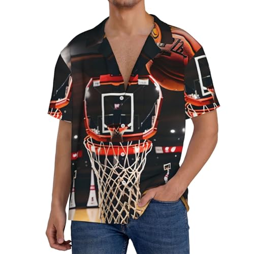 Chemise imprimé basket-ball homme coupe classique à manches courtes avec poche pratique - 2
