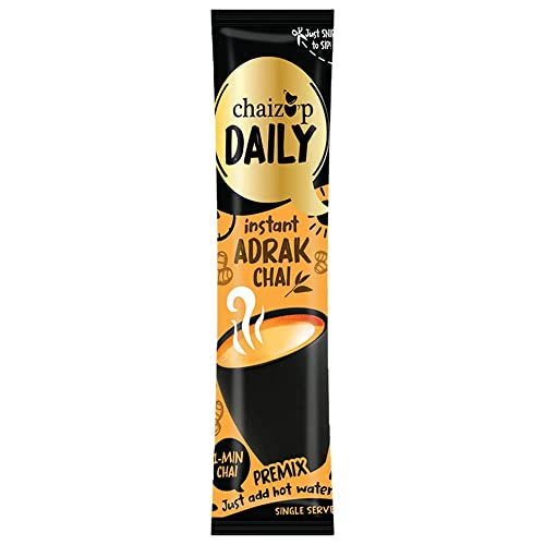 Image of Chaizup Daily 1 Min Instant Adrak Chai Premix - 36 Sachets | Adrak Flavours | 36 Servings | 504g