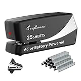 Craftinova Electric Stapler, Automatic Stapler, Include 2000 Staples and 1 Staple Remover, Heavy Duty, Store 210 Staples，AC or Battery Powered, 25 Sheet Capacity.