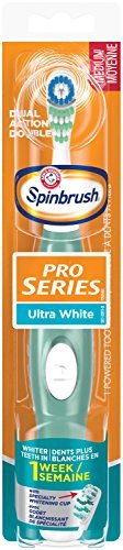 Spinbrush Pro Whitening Battery Powered Toothbrush, Medium by Spinbrush