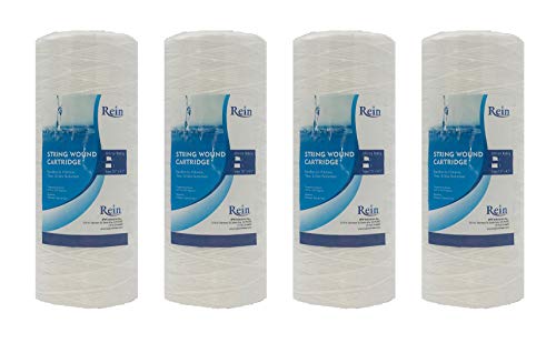 Filtro de agua para sedimentos que elimina la suciedad en toda la casa, 4 cartuchos de 25.4 cm 2