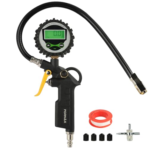 FORNAX Digital Tire Inflator with 200 PSI Pressure Gauge for Testing Tire Pressure