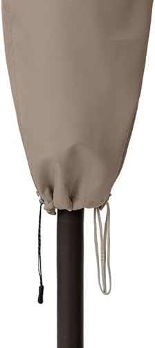 Miniatura 46 de Funda para sombrilla de patio de 6 a 9 pies, resistente a la decoloración, impermeable y duradera, con cremallera y barra, caqui desierto Mercado