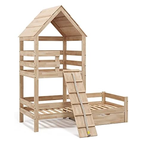 VitaliSpa Teddy Wooden House Bed with Drawer Cover