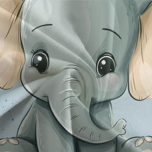 Housse de couette éléphant 3D de qualité supérieure 3 pièces