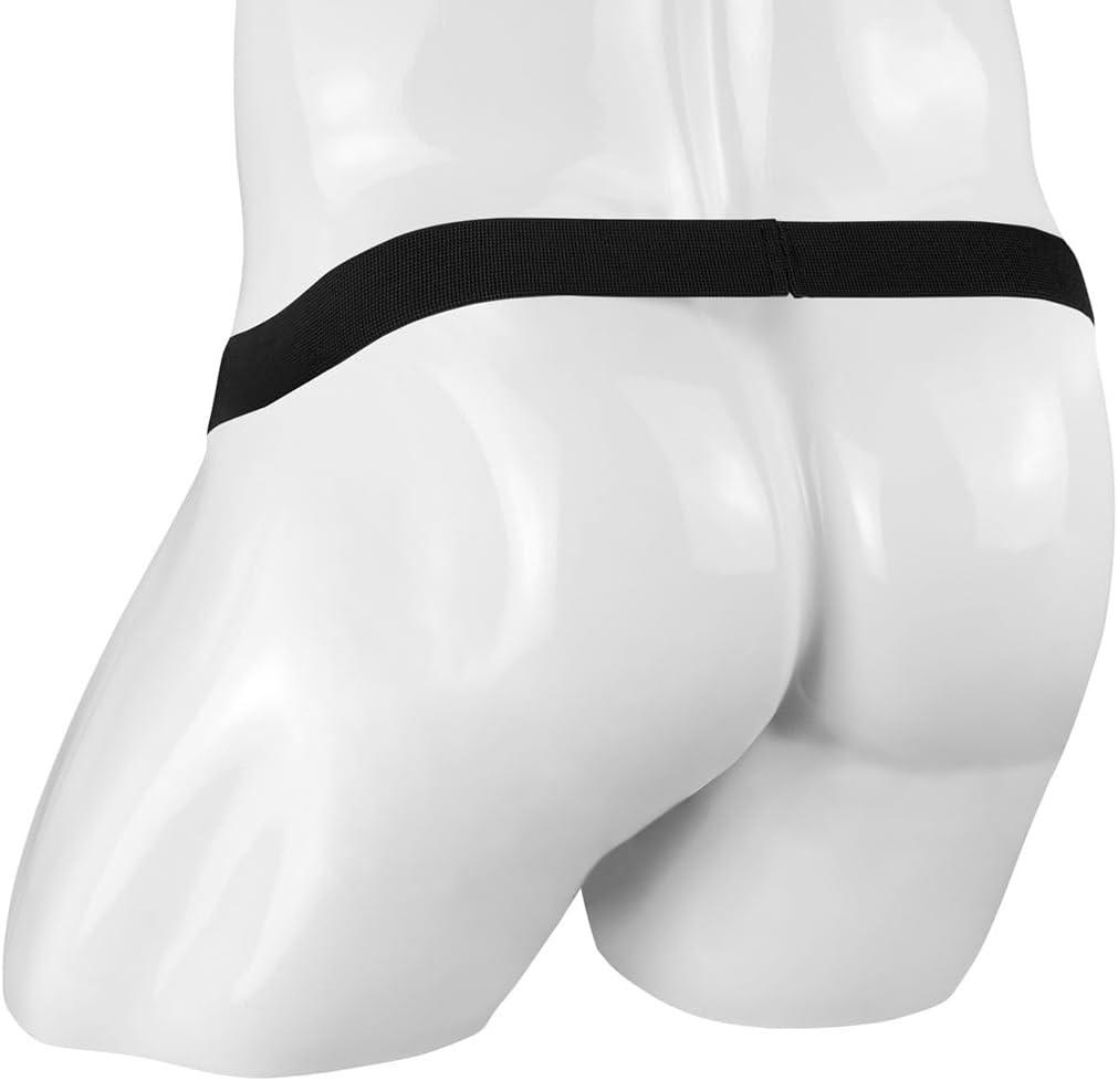 Men's Jock Strap Sexy Low Rise Underwear Open Pouch Super Elastic Scrotal Support Strings Underwear Thongs - Image 3
