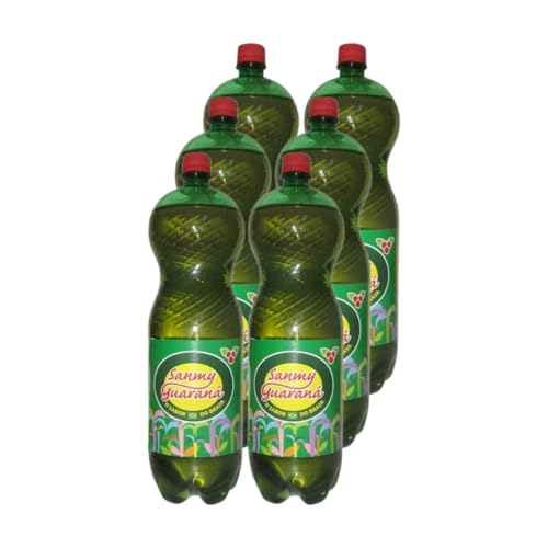 SANMY Refresco de Guaraná Energizante con Vitaminas y Antioxidantes - Pack de 6 botellas de 2L