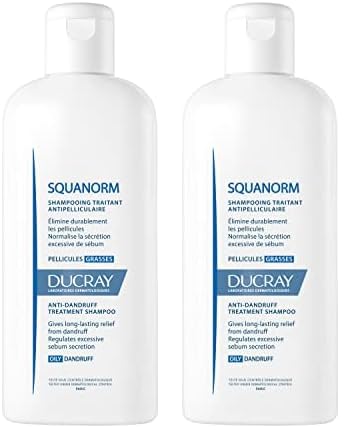 Ducray Champu Caspa Grasa-200 milliliters (Paquete de 2)