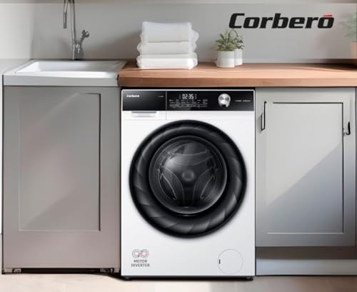 Corbero - Lavadora Carga Frontal | CLH9404MK | 9 Kg | 1400 Rpm | Motor Inverter | 15 Programas | Vapor | Lavado Jet | Inicio diferido | Puerta XXL | Blanco - imagen 6