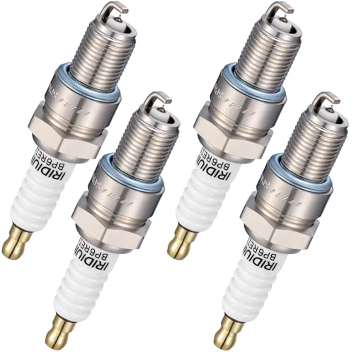 Image of BDFHYK 6578 Iridium Spark Plugs Compatible with Cherokee 300 Special Calais Suburban Dart 2.0L 3.2L 5.0L L4 L6 V8 Replacement for BPR4ES Set of 4