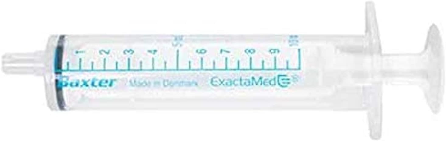 Baxter Exacta-Med Oral Dose Syringe, Clear, 10ml, Pack of 2