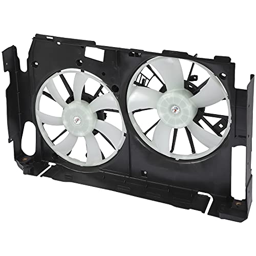 SCITOO Auto Engine Radiator Condenser Cooling Fan Assembly, Compatible With 2006-2008 for Toyota for RAV4 2.4L 2009-2012 for Toyota for RAV4 2.5L, Auto Replacement Cooling Fans, Car Dual Fan Assembly by SCITOO - Image 8
